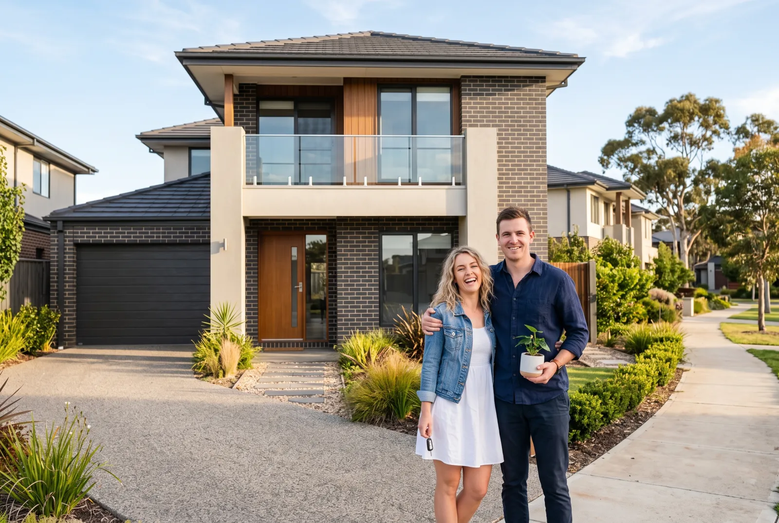 Indicative new family home with landscaped frontage